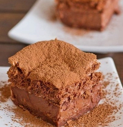 Шоколадный пирог с жидким центром