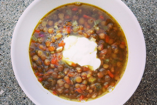 Суп с чечевицей по-мароккански