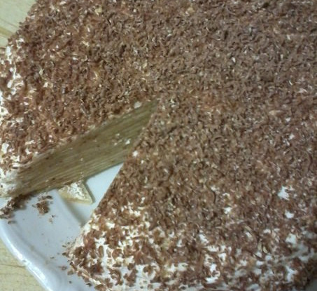 Блинный тирамису-торт