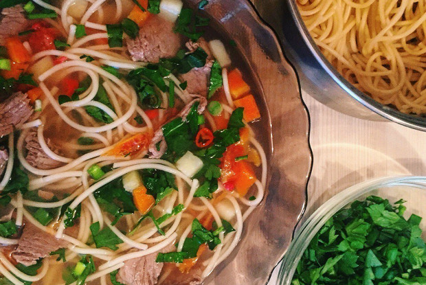Вьетнамский суп с говядиной фо-бо