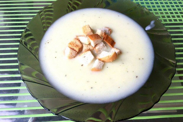 Сливочный суп с картофелем и кабачком