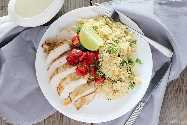 Куриная грудка с кускусом