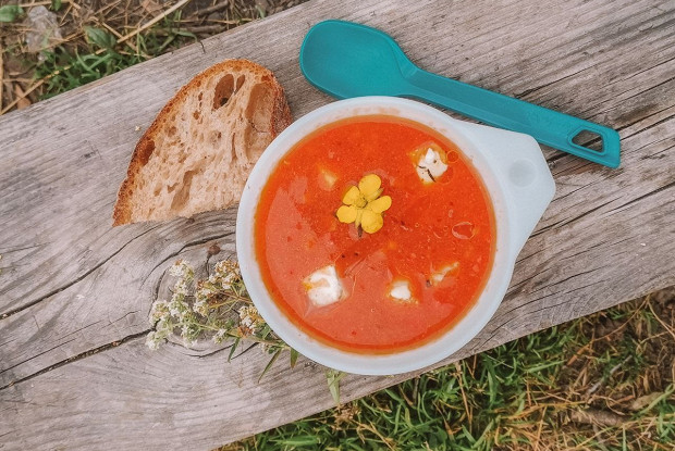 Томатный суп с фетой