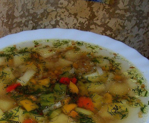 Овощной суп с гречневой крупой