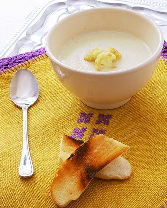 Пюре из цветной капусты со сметаной