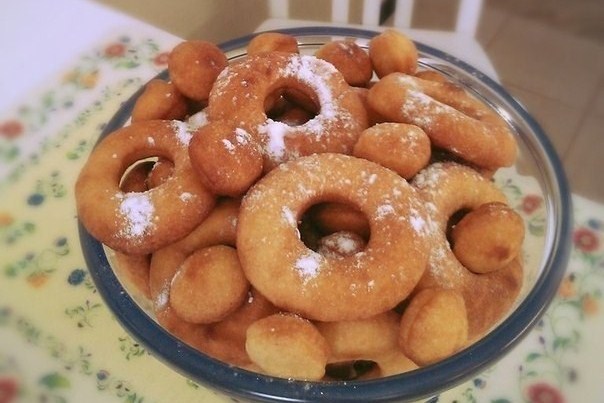 Пышки на сгущенном молоке