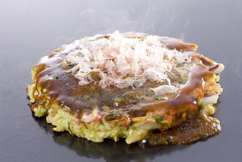 Японские капустные блины (Okonomiyaki)