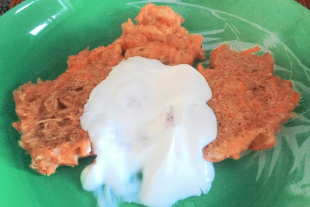 Оладьи морковно-яблочные