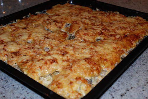 Запеканка с баклажанами и свининой