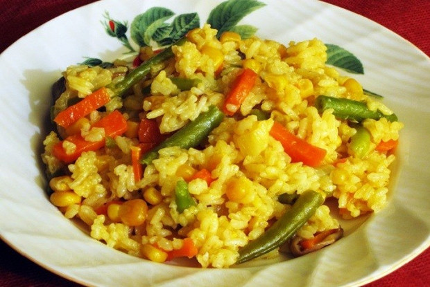 Плов с овощами в мультиварке