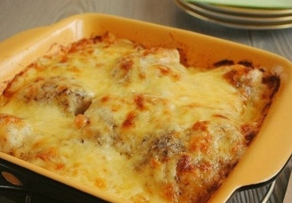 Рыба под соусом бешамель