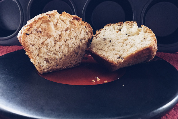 Кексы с арахисовым маслом и фундуком