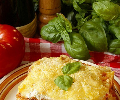 Лазанья с чеддером