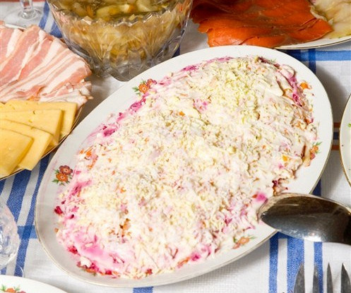 Простая селедка под шубой