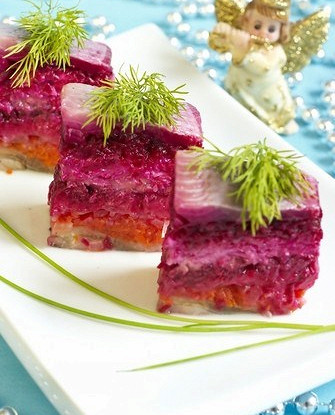 Сельдь под шубой с сыром