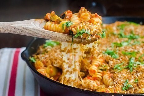 Сырная паста, запеченная в духовке