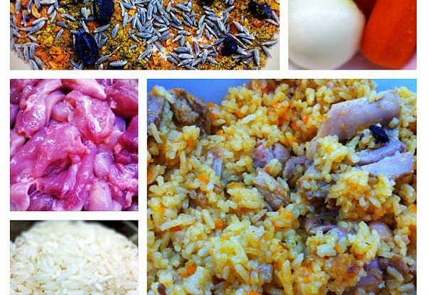 Пряный плов с курицей