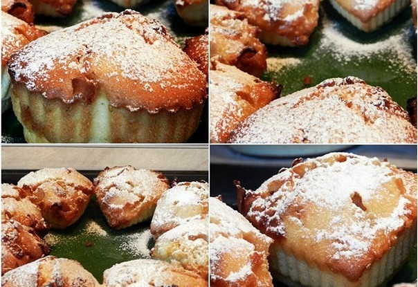 Маффины с белым шоколадом и виноградом
