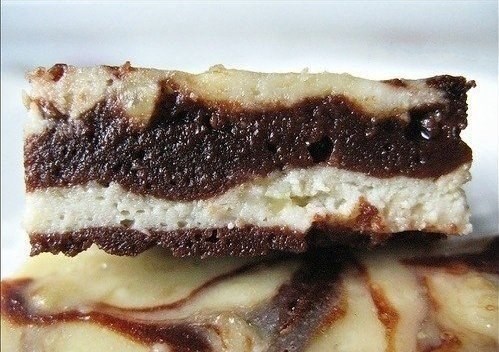 Брауни с бананом и творогом