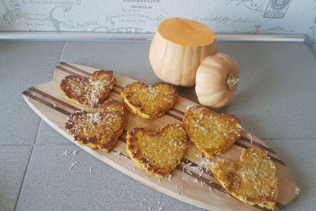 Сердечки из тыквы