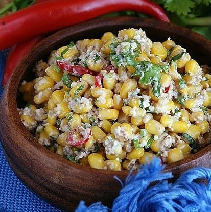 Кукуруза с орехами