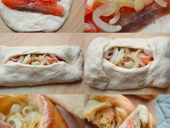 Кулебяка с семгой