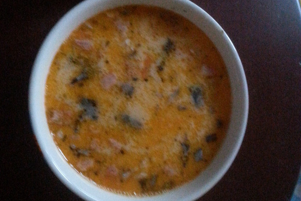 Сырный картофельный суп с морепродуктами