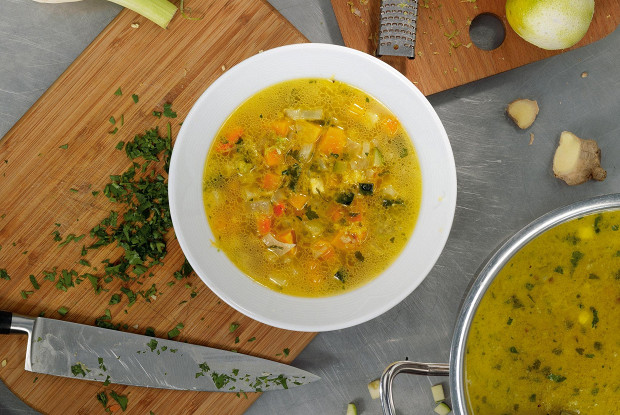 Минестроне с лаймом