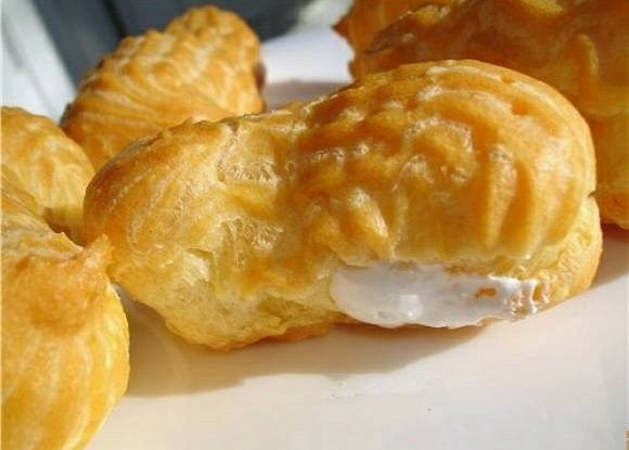Эклеры с заварным белковым кремом
