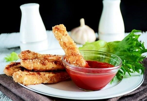 Хрустящие куриные «пальчики»