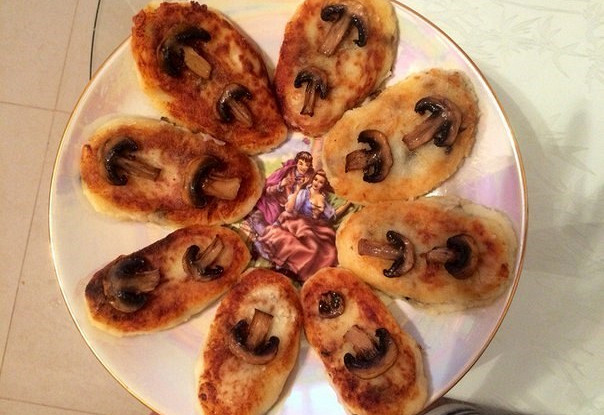 Постные зразы с грибами