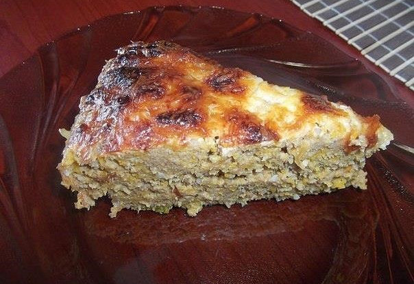 Мясная запеканка с гречкой