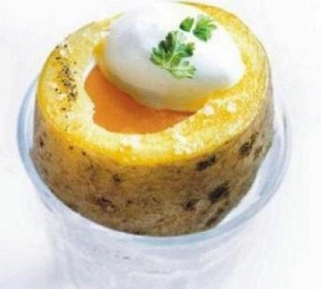 Картофель с желтком