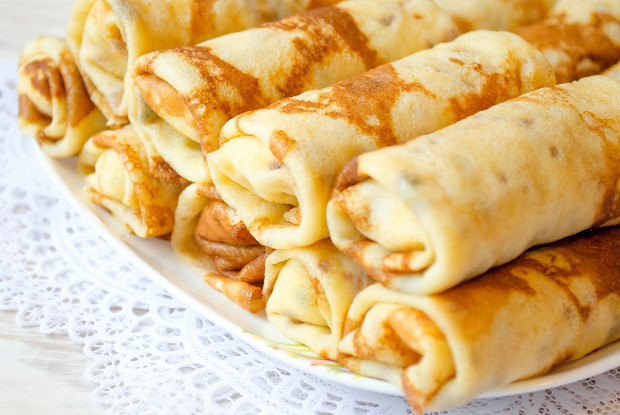 Блинчики с орехово-сырной начинкой