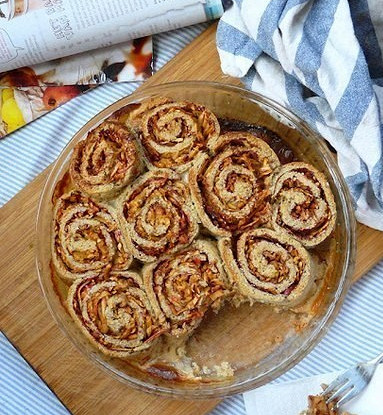 Запеканка с яблоками и хрустящей корочкой