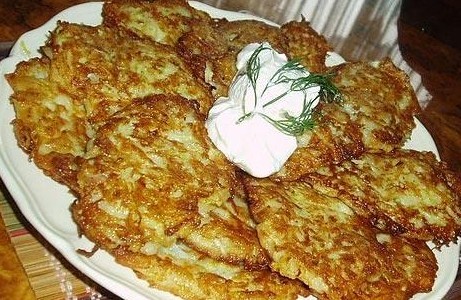 Оладьи из кабачков с зеленью