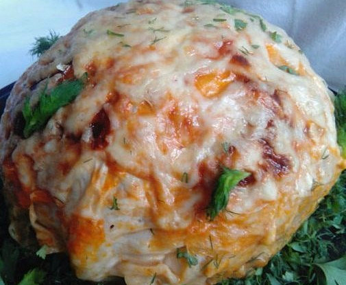 Капуста со сливками и пармезаном