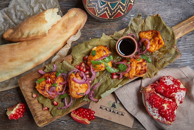 Шашлык из курицы по-грузински