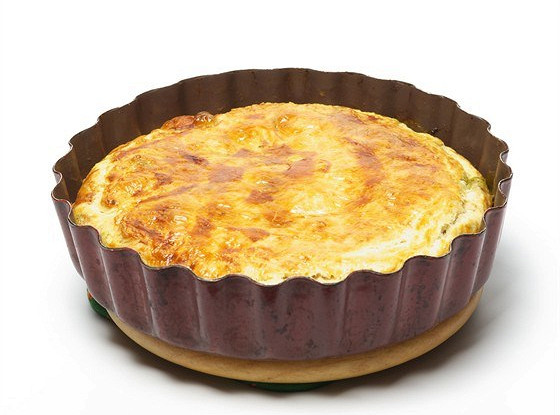 Киш с беконом и сыром