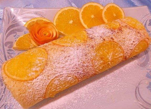 Апельсиновый рулет