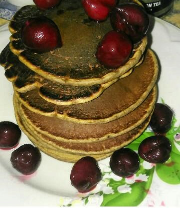 Овсяные панкейки с какао