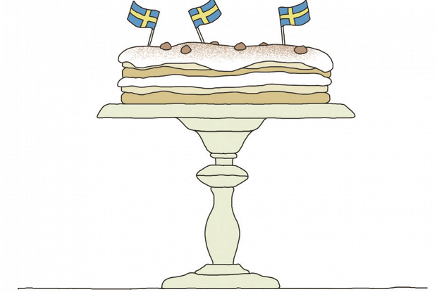Торт с фундуком и меренгой (marängtårta med hasselnötter)