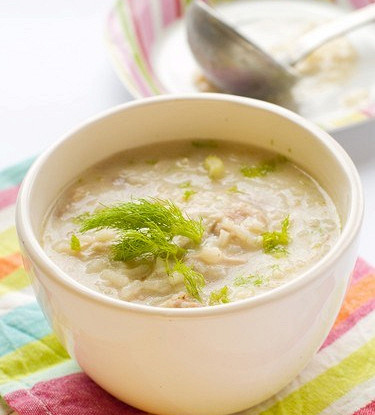 Рисовый суп с курицей