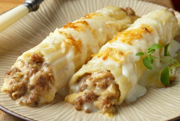 Итальянские рулетики с креветками и помидорами черри