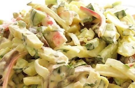 Простые салаты с грибами шампиньонами рецепты с фото простые и вкусные