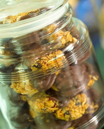 Печенье с вишней и имбирем в шоколаде (Florentines)