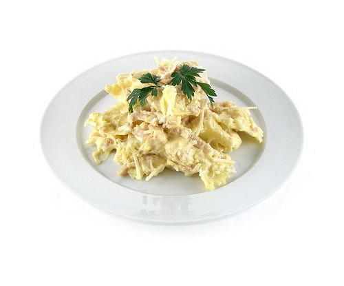 Паста фарфалле с горчичным соусом