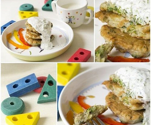 Оладьи из брокколи и картофеля