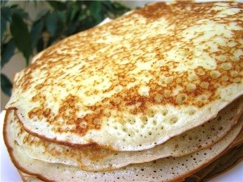 Постные блины из гречневой муки