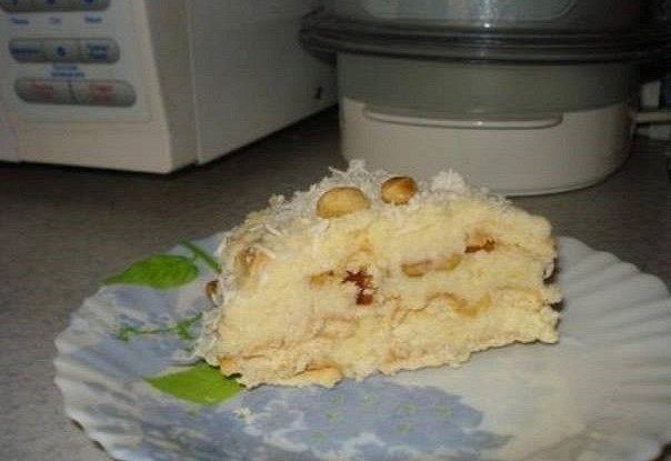 Торт из печенья с кокосовым кремом